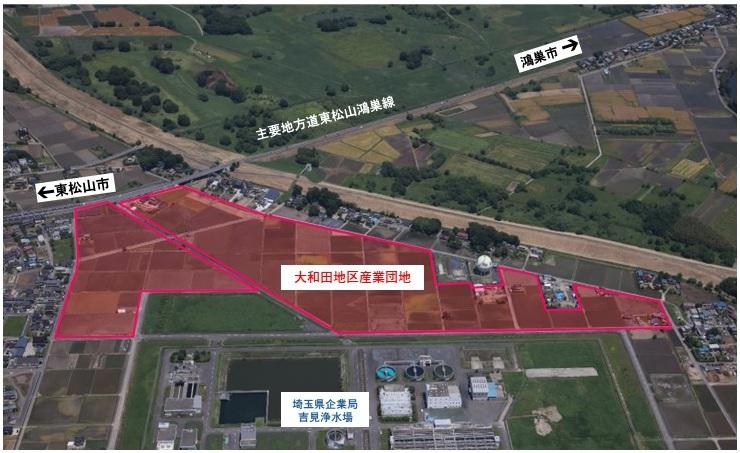 産業団地区域全景