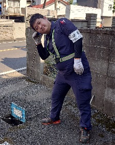 音聴棒による漏水調査